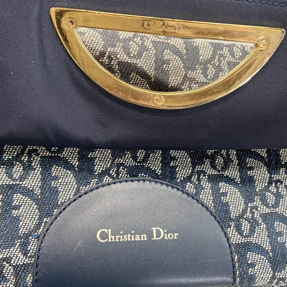Christian Dior DIOR/ChristianDior Maris Pearl,Trotter Shoulder Bag Navy White - Picture 11 of 15